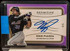 Mike Piazza [Purple] Baseball Cards 2023 Topps Definitive Legendary Autograph Collection Prices