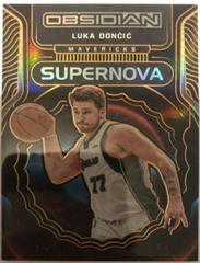 Luka Doncic [Orange] #7 Basketball Cards 2021 Panini Obsidian Supernova Prices