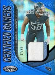 Harold Landry [Blue] #CG-HL Football Cards 2022 Panini Certified Gamers Mirror Prices