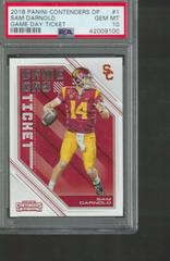 Sam Darnold #1 Football Cards 2018 Panini Contenders Draft Picks Game Day Ticket Prices
