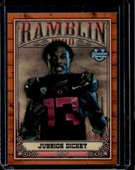 Jurrion Dickey [Orange] #RM-14 Football Cards 2023 Bowman Chrome University Ramblin' Man Prices