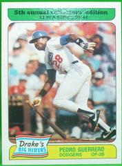 Pedro Guerrero Baseball Cards 1985 Drake's Prices