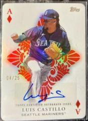 Luis Castillo #AAA-LC Baseball Cards 2023 Topps All Aces Autographs Prices