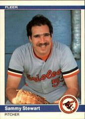 Sammy Stewart #22 Baseball Cards 1984 Fleer Prices