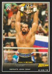 Rusev Wrestling Cards 2015 Topps WWE Road to Wrestlemania Prices
