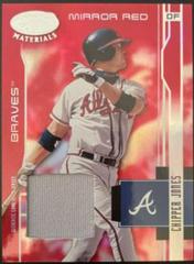 Chipper Jones [Mirror Red Materials] #13 Baseball Cards 2003 Leaf Certified Materials Prices