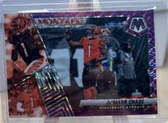 Ja'Marr Chase [Purple] #M-23 Football Cards 2022 Panini Mosaic Montage Prices