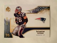 Sebastian Vollmer #268 Football Cards 2009 SP Authentic Prices