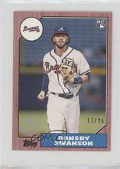 Dansby Swanson [Mini Red] Baseball Cards 2017 Topps 1987 Prices