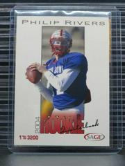 Philip Rivers Football Cards 2004 Sage Prices