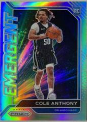 Cole Anthony Basketball Cards 2020 Panini Prizm Emergent Prices