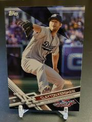 Clayton Kershaw [Pitching Purple Foil] #50 Baseball Cards 2017 Topps Opening Day Prices