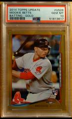 Mookie Betts [Batting Gold] #US26 Baseball Cards 2014 Topps Update Prices