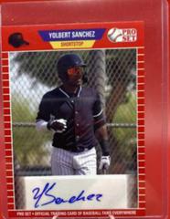 Yolbert Sanchez [Red] #PS-YS1 Baseball Cards 2021 Pro Set Autographs Prices