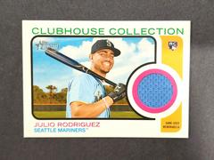 Julio Rodriguez Baseball Cards 2022 Topps Heritage Clubhouse Collection Relics Prices