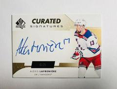 Alexis Lafreniere Hockey Cards 2022 SP Authentic Curated Signatures Prices