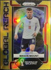 Mason Mount [Gold] Soccer Cards 2022 Panini Prizm World Cup Global Reach Prices