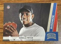 Terrelle Pryor Football Cards 2011 Panini Threads Prices