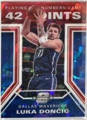 Luka Doncic [Red Cracked Ice] Basketball Cards 2019 Panini Contenders Optic Playing the Numbers Game Prices