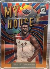 Zion Williamson [Orange] #10 Basketball Cards 2021 Panini Donruss Optic My House Prices