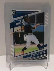 Ronald Acuna Jr. #2 Baseball Cards 2021 Panini Chronicles Clearly Donruss Prices