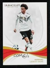 Leroy Sane [Gold] Soccer Cards 2018 Panini Immaculate Prices