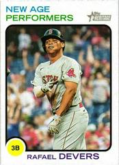 Rafael Devers Baseball Cards 2022 Topps Heritage New Age Performers Prices