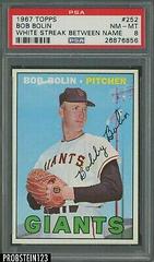 Bob Bolin [White Streak Between Name] #252 Baseball Cards 1967 Topps Prices
