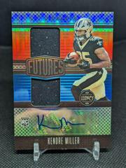 Kendre Miller #FDA-22 Football Cards 2023 Panini Legacy Futures Dual Patch Autographs Prices
