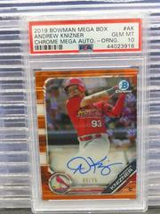 Andrew Knizner [Orange] #AK Baseball Cards 2019 Bowman Mega Box Chrome Autographs Prices