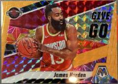 James Harden [Orange Fluorescent] #6 Basketball Cards 2019 Panini Mosaic Give and Go Prices