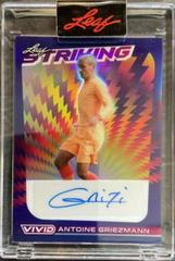 Antoine Griezmann #S-AG1 Soccer Cards 2022 Leaf Vivid Striking Autographs Prices