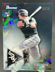 Andrew Vaughn [Black Atomic Refractor] #BSR-80 Baseball Cards 2021 Bowman Sterling Prices