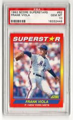 Frank Viola #62 Baseball Cards 1992 Score Superstars Prices