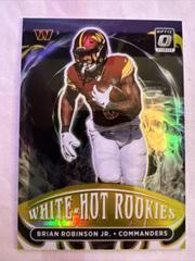 Brian Robinson Jr. [Gold] #WHR-10 Football Cards 2022 Panini Donruss Optic White Hot Rookies Prices