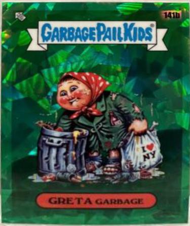 GRETA GARBAGE [Green] #141b Garbage Pail Kids 2021 Sapphire