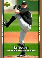 Casey Janssen #167 Baseball Cards 2007 Upper Deck First Edition Prices