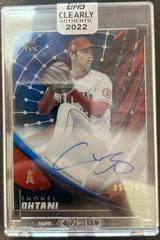 Shohei Ohtani [Blue] #TEK-SO Baseball Cards 2022 Topps Clearly Authentic Tek Autographs Prices
