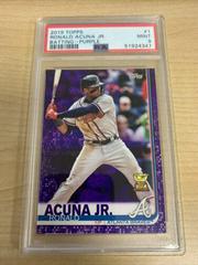 Ronald Acuna Jr. [Batting Purple] Baseball Cards 2019 Topps Prices
