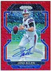 Josh Allen [Autographs Red Shimmer] #117 Football Cards 2021 Panini Prizm Prices