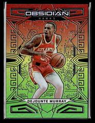 Dejounte Murray [Red Yellow Green Flood] #102 Basketball Cards 2022 Panini Obsidian Prices