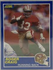 Roger Craig Football Cards 1989 Panini Score Prices