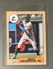 Jazz Chisholm Jr. #78B-13 Baseball Cards 2022 Topps Mini 1987 Prices