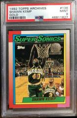 Shawn Kemp [Gold] Basketball Cards 1992 Topps Archives Prices