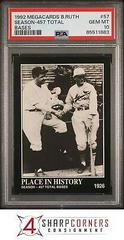 Season 457 Total Bases #57 Baseball Cards 1992 Megacards Babe Ruth Prices