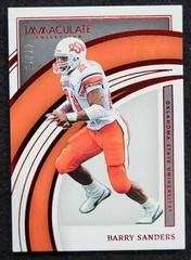Barry Sanders [Ruby] #31 Football Cards 2022 Panini Immaculate Collegiate Prices