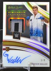 Grayson Waller [Memorabilia Autograph Acetate] Wrestling Cards 2022 Panini Immaculate WWE Prices