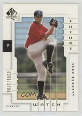 Sean Burnett Baseball Cards 2000 SP Authentic Prices