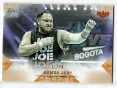 Samoa Joe [Orange] #22 Wrestling Cards 2020 Topps WWE Undisputed Prices