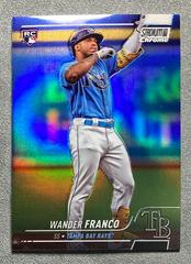 Wander Franco [Chrome Pearl White] #100 Baseball Cards 2022 Stadium Club Prices